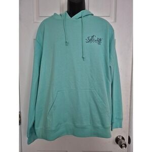 Salt Life Mens Teal Tie Dye Graphic Trippy Life Hoodie Live Salty Adult XL NWT